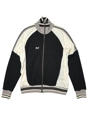 Nicholas Daley Track Jacket SIZE M Black White N.D. Embroidered Portugal NWT